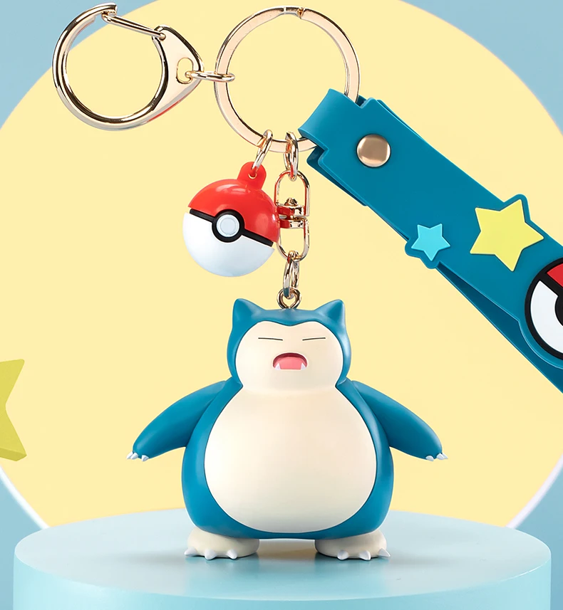 Pokemon Anime Figuren Snorlax Mimikyu Cubone Morpeko Schlüsselanhänger Auto Schlüssel Schulranzen Rucksack Dekoration Schreibtisch Dekoration Spielzeug Geschenk – Detail 13