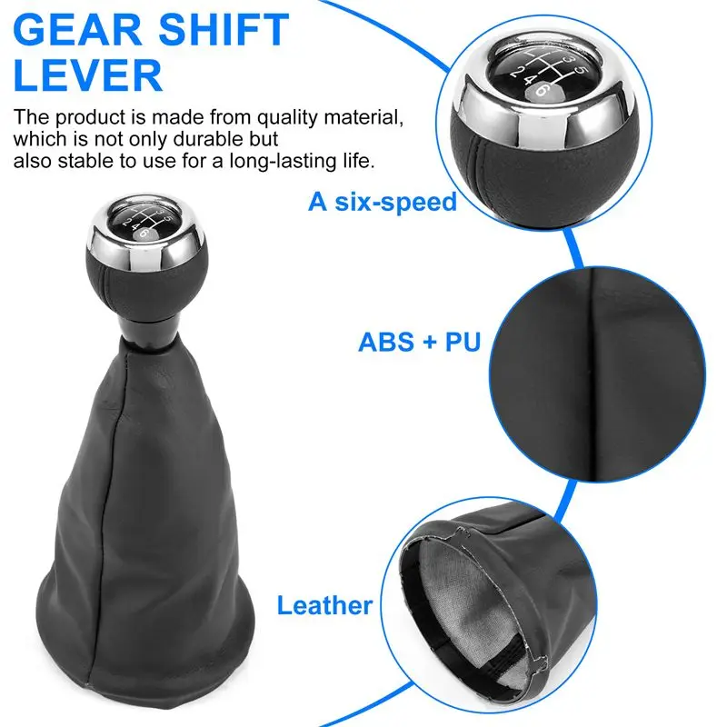 Customer Favorite Car 6-Speed Manual Gear Shift Lever Gear Shift Knob Dust Cover For Mini Cooper R55 R56 R57 R58 R59 R60 R61