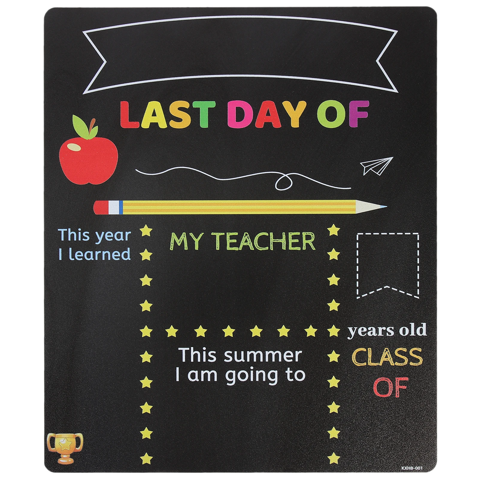 

Double Sided Blackboard Erasable Chalk School Sign Multi Function Student Board Kids Accessory Lightweight Storage