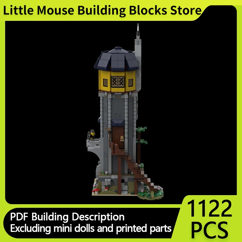 

Medieval Castle Model MOC Building Bricks Forest Fortress Tower Modular Technology Gifts Holiday Assemble Children Toys Suit