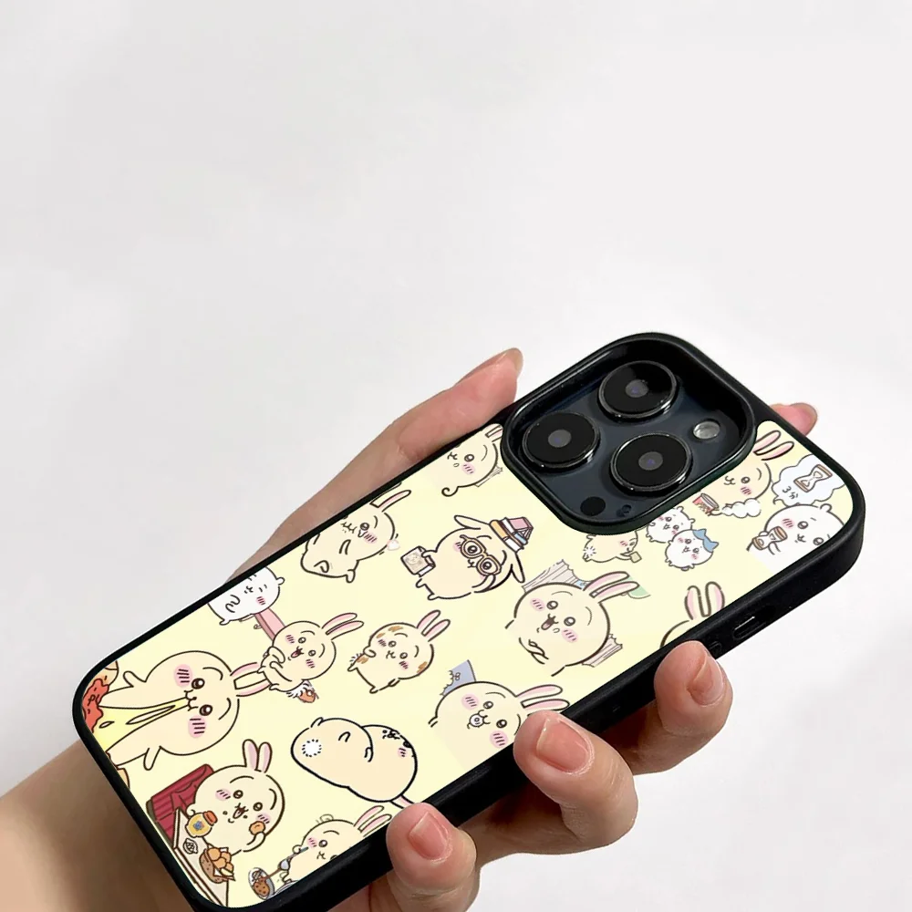 Cartoon C-Chiikawaes-S Phone Case For IPhone 11 12 13 14 15 16 Plus Pro Max Mirror Acrylic PC TPU Cover