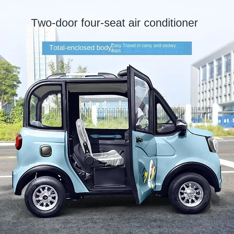 TLL  New Energy Electric Scooter Oil-Electric Four-Wheel Battery Car