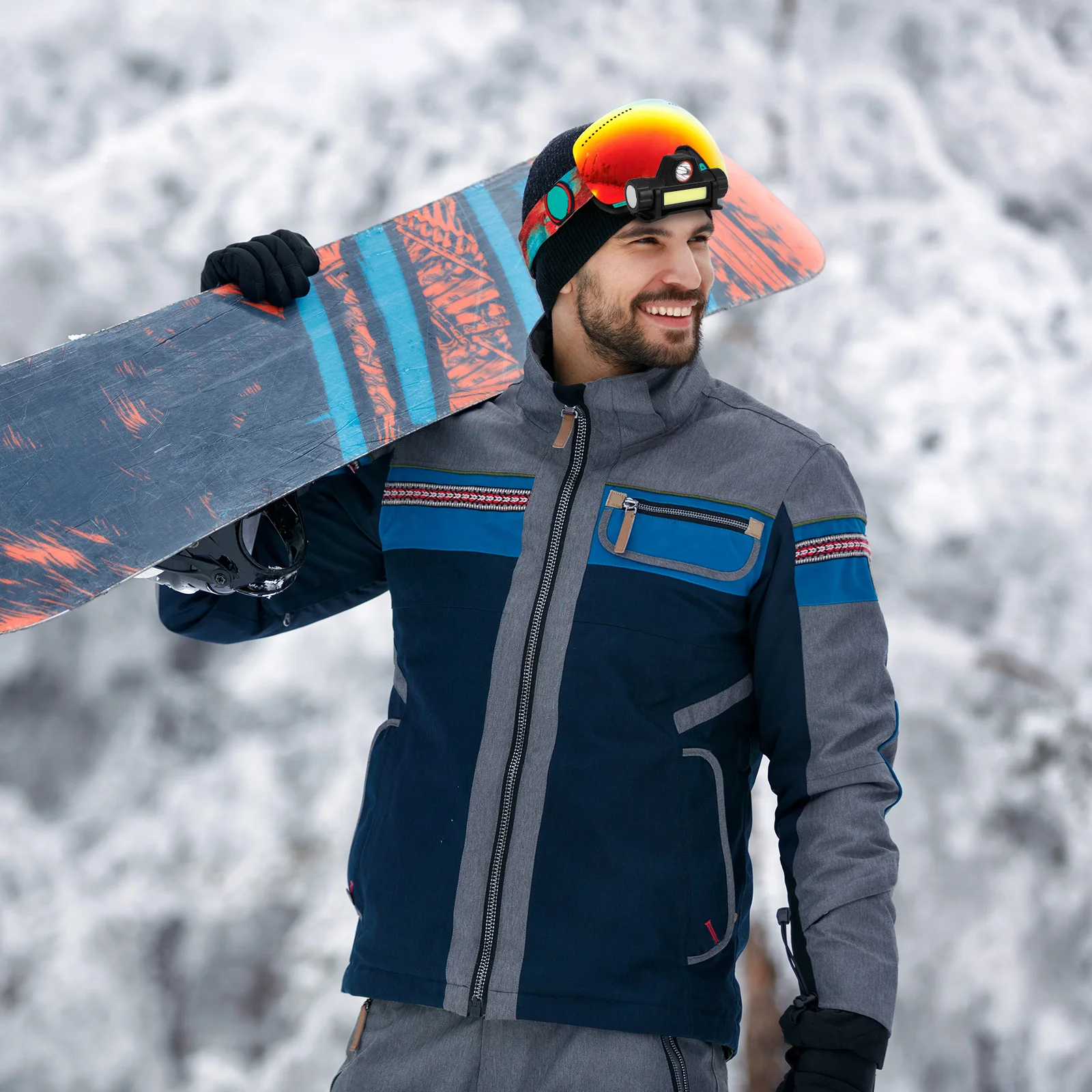 1 قطعة كشافات Led السوبر مشرق مقاوم للماء Usb قابلة للشحن للتخييم في الهواء الطلق التنزه ليلة الصيد تشغيل تسلق مصباح العمل #3