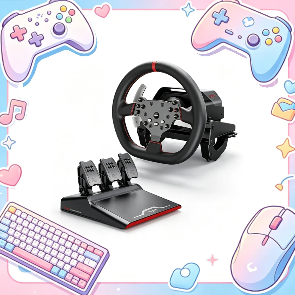 PXN V10Ultra Game Steering Direct Wheel Force Feedback Racing Simulator High Transmission Efficiency Simulator for PC/PS4/Xbox