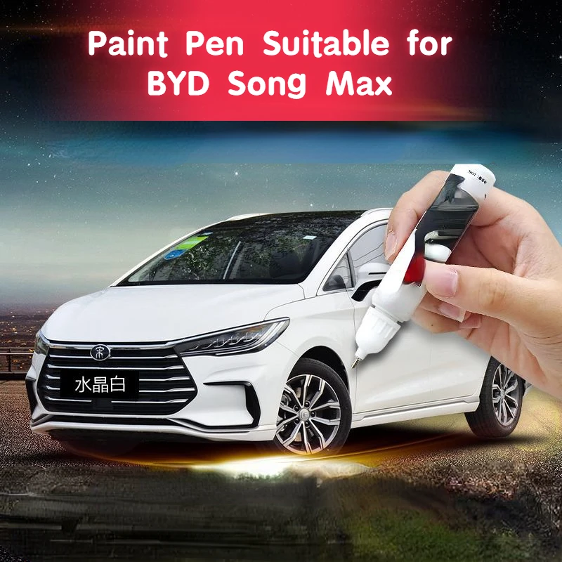 

Paint Pen Suitable for BYD Song Max EV Automobile Coating Paint Fixer Crystal White Mountain Gray Special Original Scratch