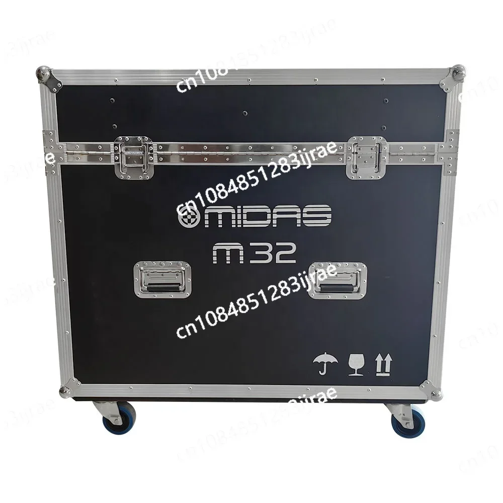 Customized Midas M32 Live Digital Mixer Hydraulic Flight Case with Wheels Portable Mobile Stage Equipment