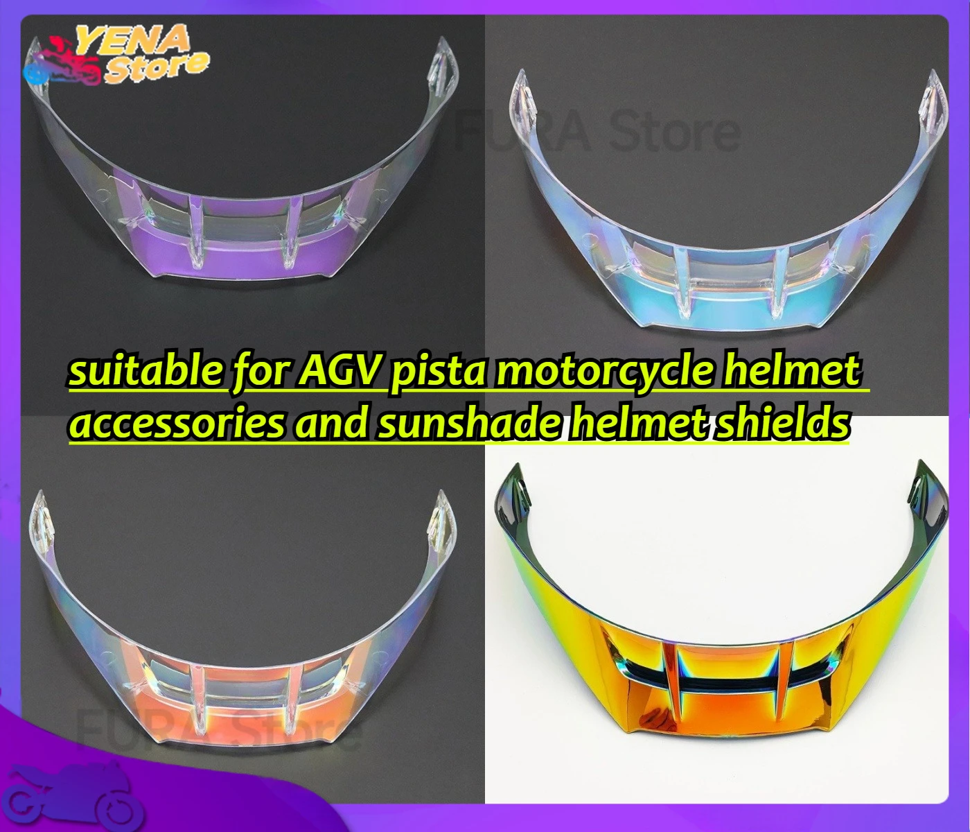 

The new motorcycle helmet lenses are suitable for AGV pista motorcycle helmet accessories and sunshade helmet shields