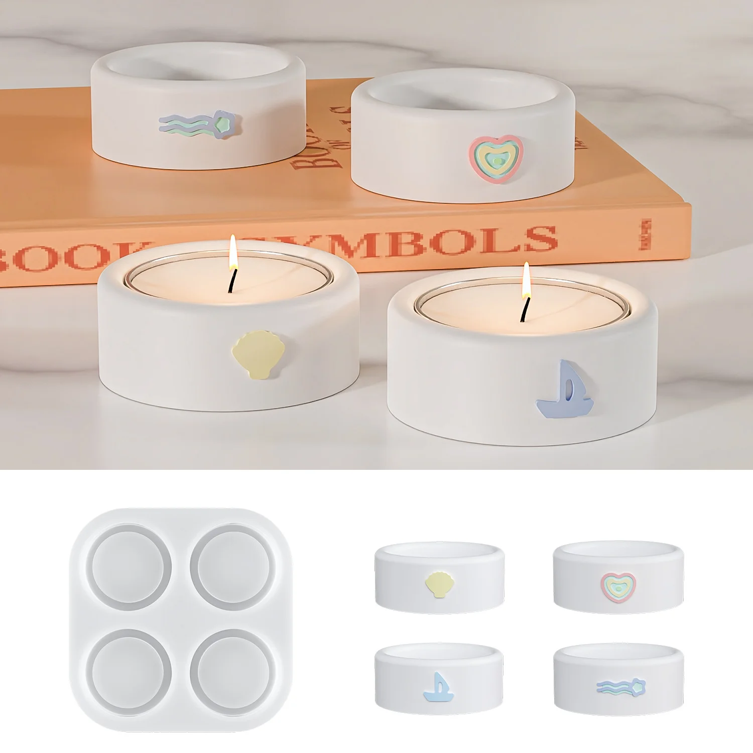 

Цилиндрические подсвечники, силиконовые формы, Diy, цилиндрический цветок, чайник, форма для подсвечника, силиконовая форма для банки для свечей