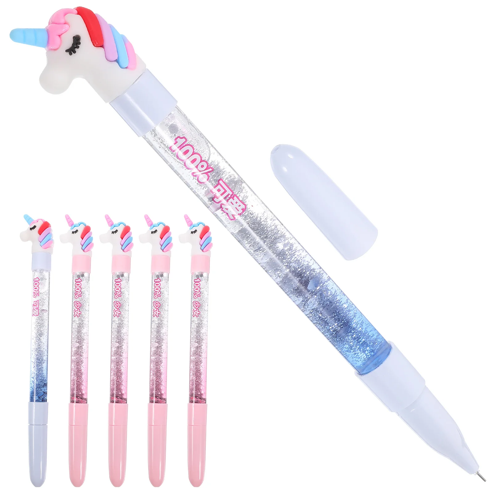 

6 Pcs Signature Pen Gel Ink Pens Moon for School Plastic Stationery Smooth Writing