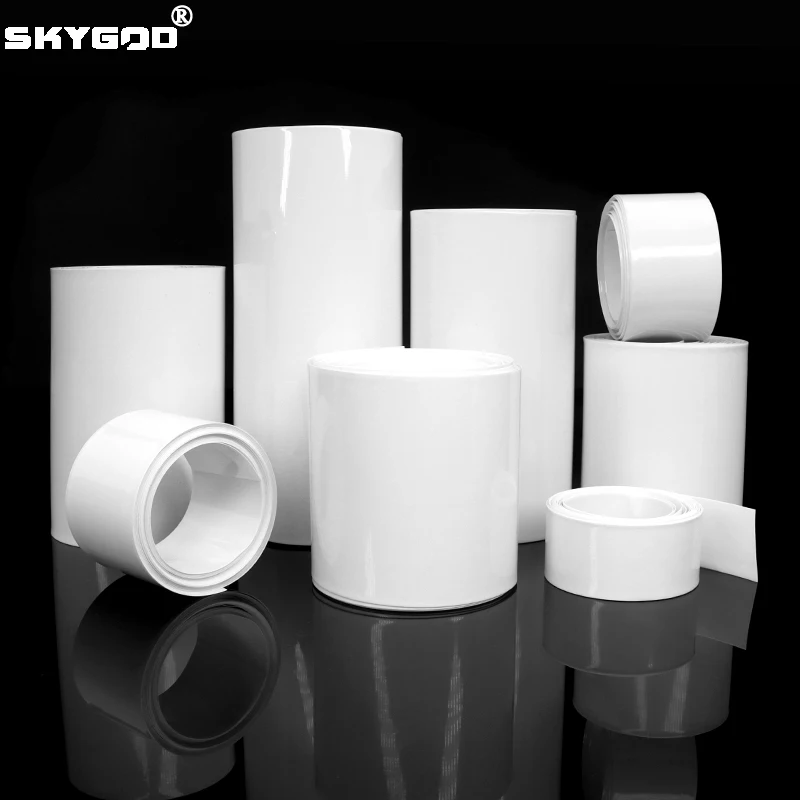 

1~10m 18650 PVC Heat Shrink Tube Lipo Battery Pack Case White 160~250mm Cable Sleeve Lithium Insulated Film Wrap Protection