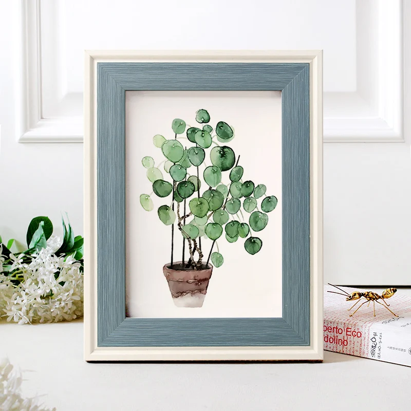 Home Bedroom Living Room Decoration Photo Frame Office Desktop Creative Picture Frame Modern Style Exquisite Photo Frame 6 Color