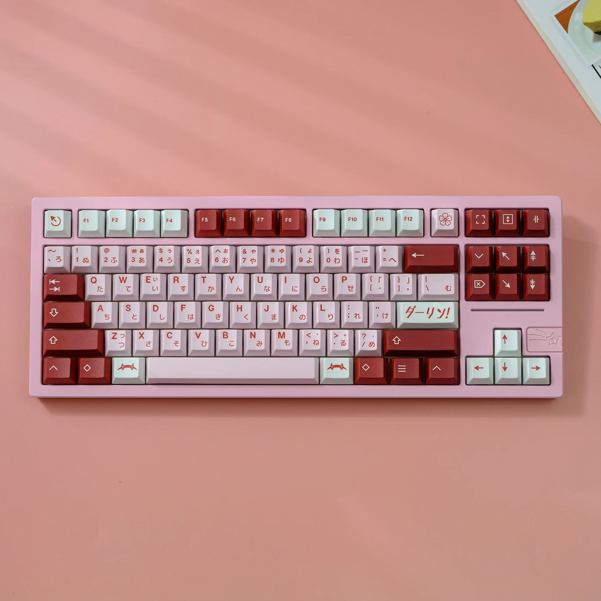 143 Aifei Keycaps Darling PBT Dye Sublimation Japanese Cherry Height for Mechanical Keyboard Girl Gift Anne Pro 2 GK61