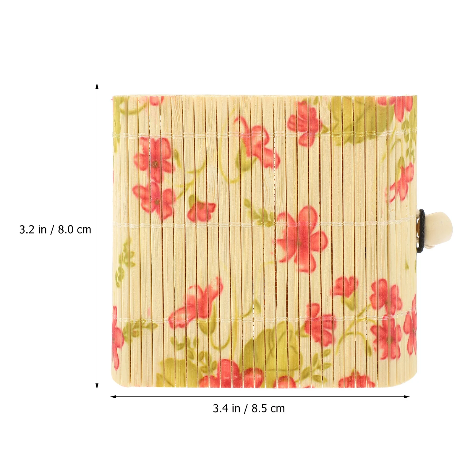 

6Pcs Bamboo Jewelry Storage Box Wear-Resistant Organizer Vintage Style for Rings Earrings Necklaces Brooches Hair Clips