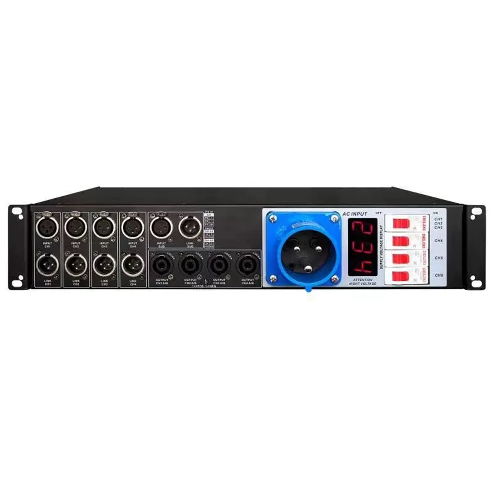 Line array interface distributor high-power 6-way sequencer is suitable for line array speaker systems