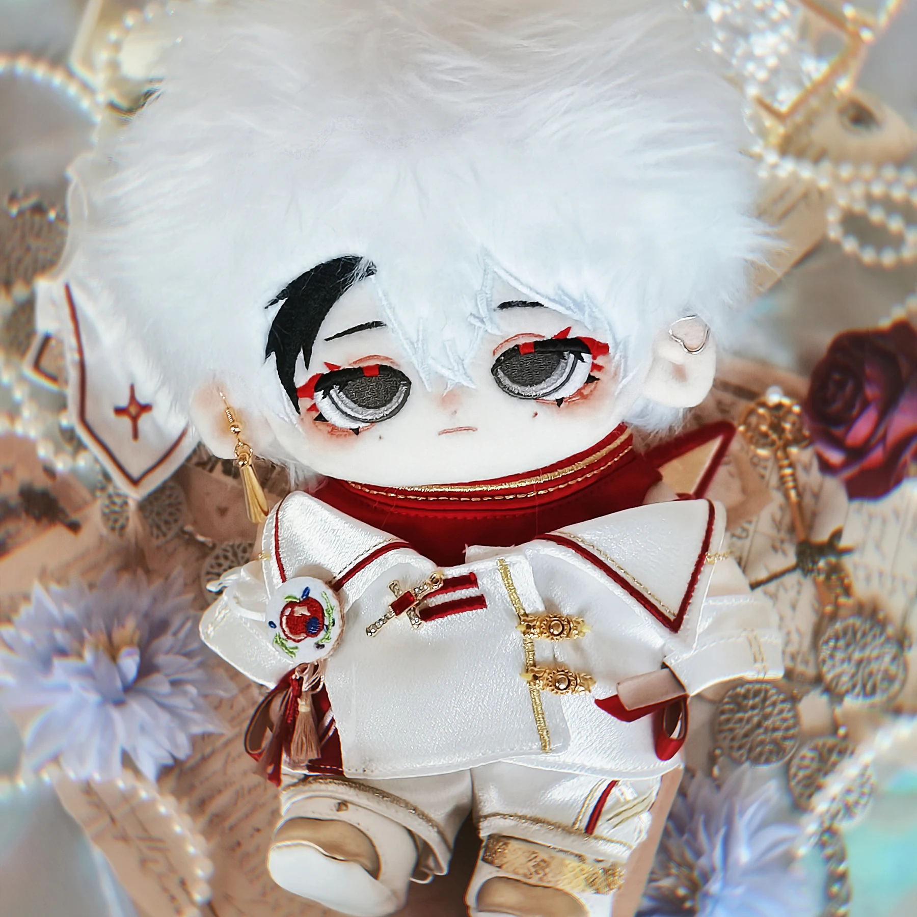 Adam\'s Western Mythology Series Fox Mask Coat PantsClothing Suit Outfit No Attribute 20cm Plush Doll Costume Clothes Accessories
