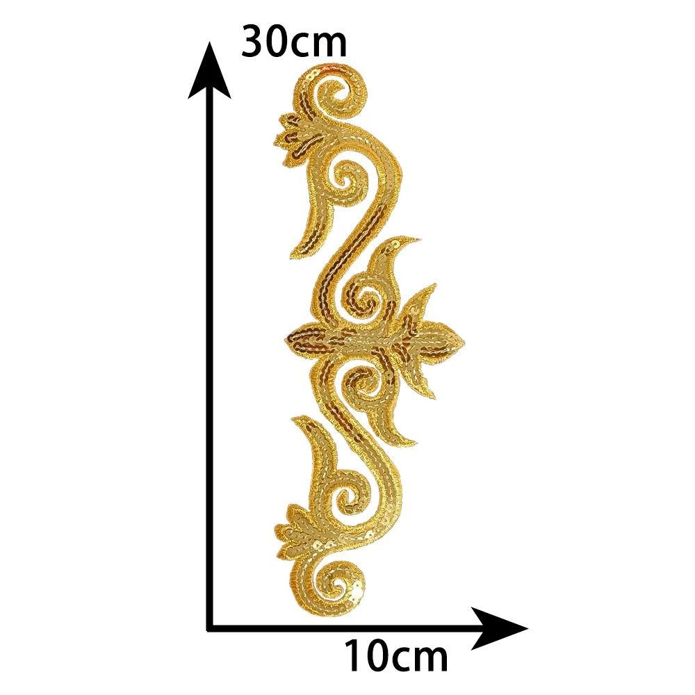 Hollowing out embroidery Sequin Hot melt adhesive ironing pattern DIY washable sewing decorate accessory patches for clothing