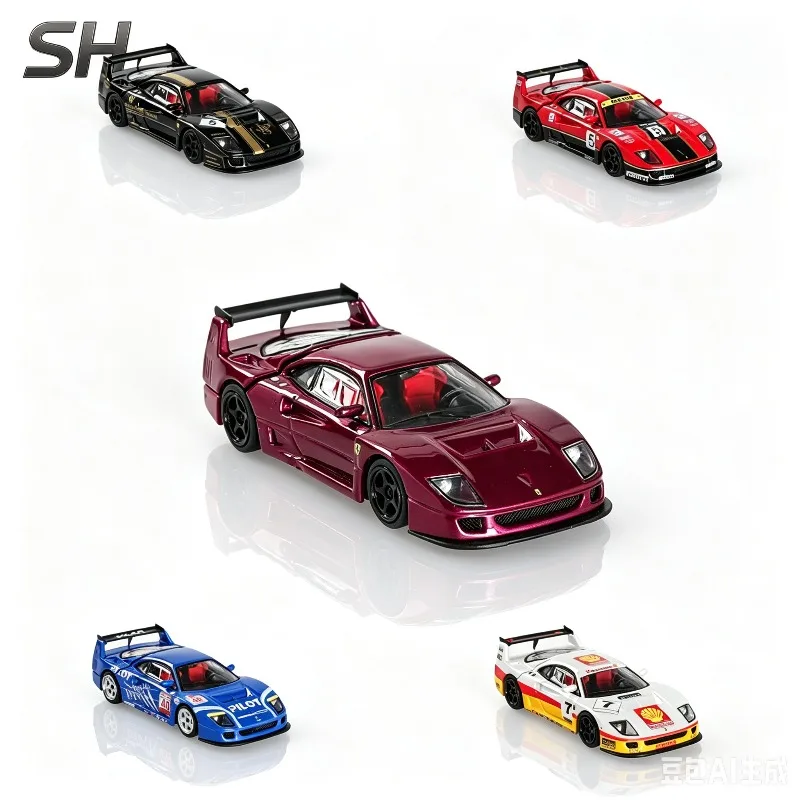 sh-stance-hunters-sh-1-64-f40-lm-tailgate-openable-alloy-die-casting-car-model-static-simulation-ornament-adult-collectibles