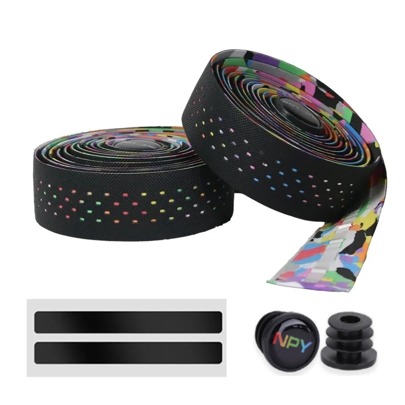 AliExpress NONE NPY Soft Road Bicycle Handlebar Cork EVA PU Bar Tape Professional Cycling Damping Anti-Vibration Wrap Artículos Para Bicicleta