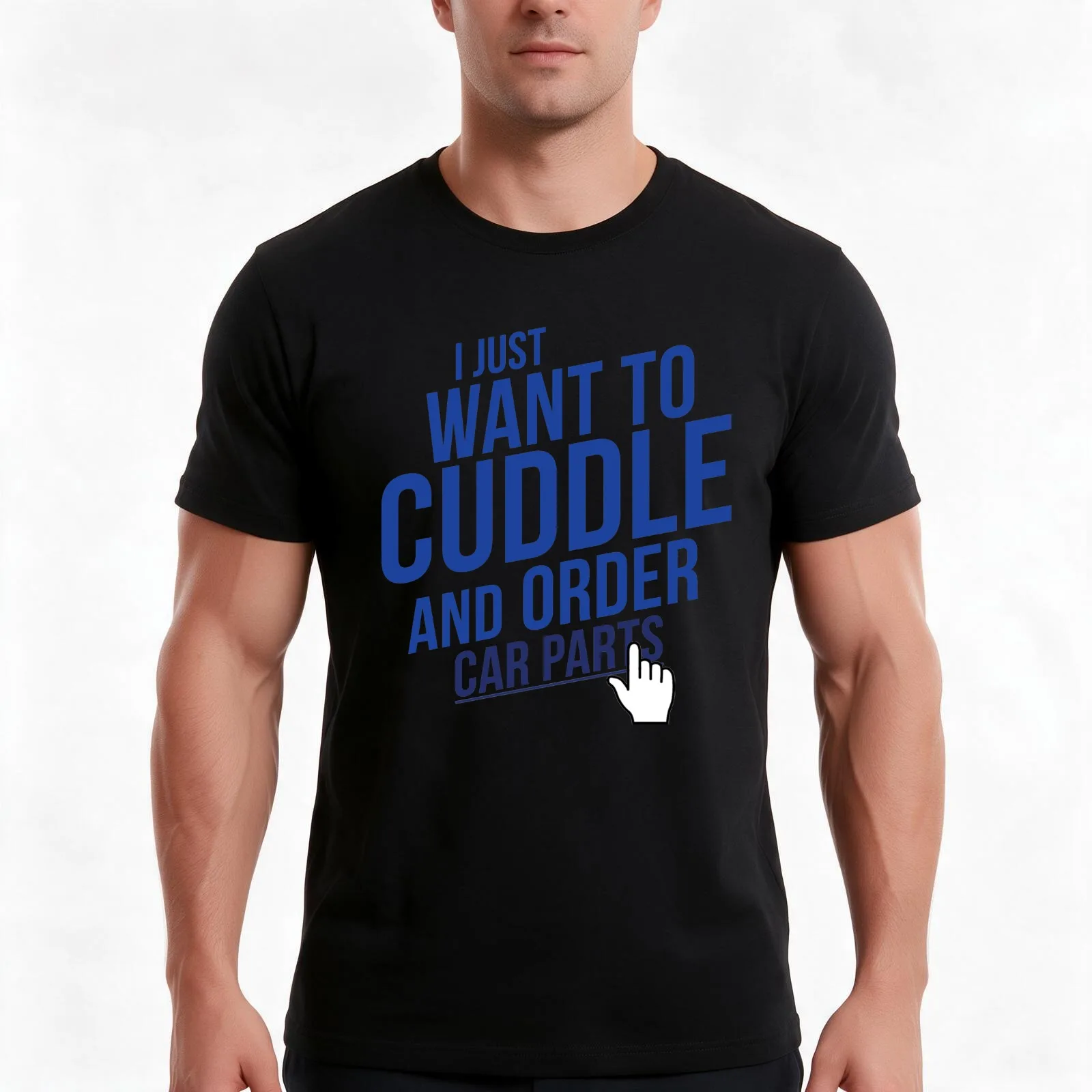 cuddle and order car parts 2 T-Shirt, Summer Casual Cotton Tee, Oversized Streetwear Tops, Vintage Graphic Print, 100% Cotton