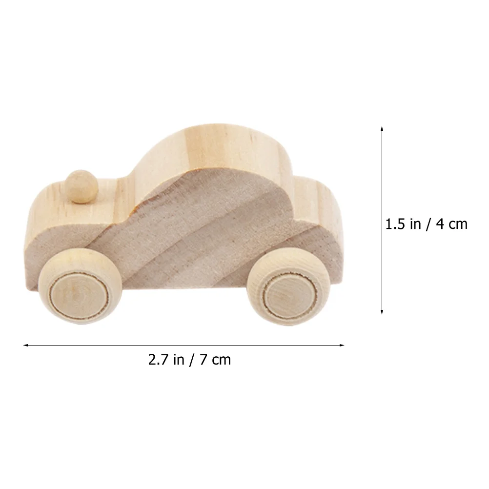 12 Pcs DIY Painting Cars Graffiti Toddler Toys Wooden for Toddlers Child Kidcraft Playset