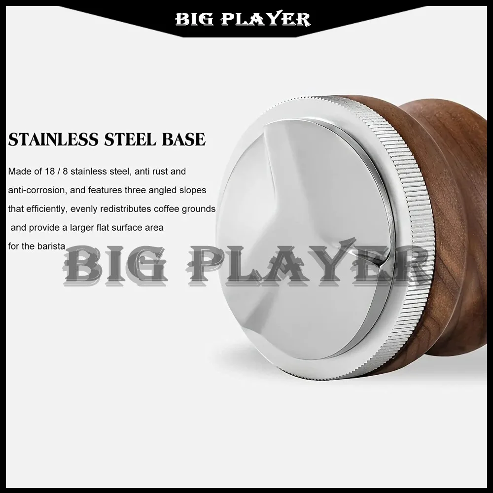 Espresso Palm Tamper 53Mm - Adjustable Coffee Distributor Leveler For 54Mm Portafilter