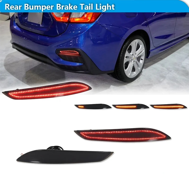 

For Chevrolet Cruze 2016 2017 2018 2019 Car LED Rear Bumper Reflector Tail/Brake Lights Rear Fog Lights w/ Dynamic Turn Signal