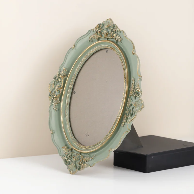 

Vintage Style Picture Frame Resin Decorative Wall Tabletop Display Frame For Home Office Bedroom Decor Gift