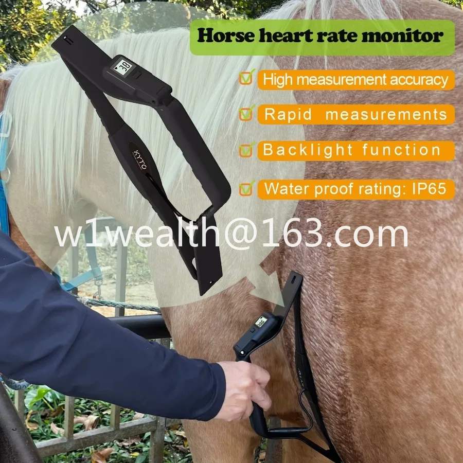 High-precision horse heart rate sensor  - fast measurement, backlit lcd waterproof kyto2596