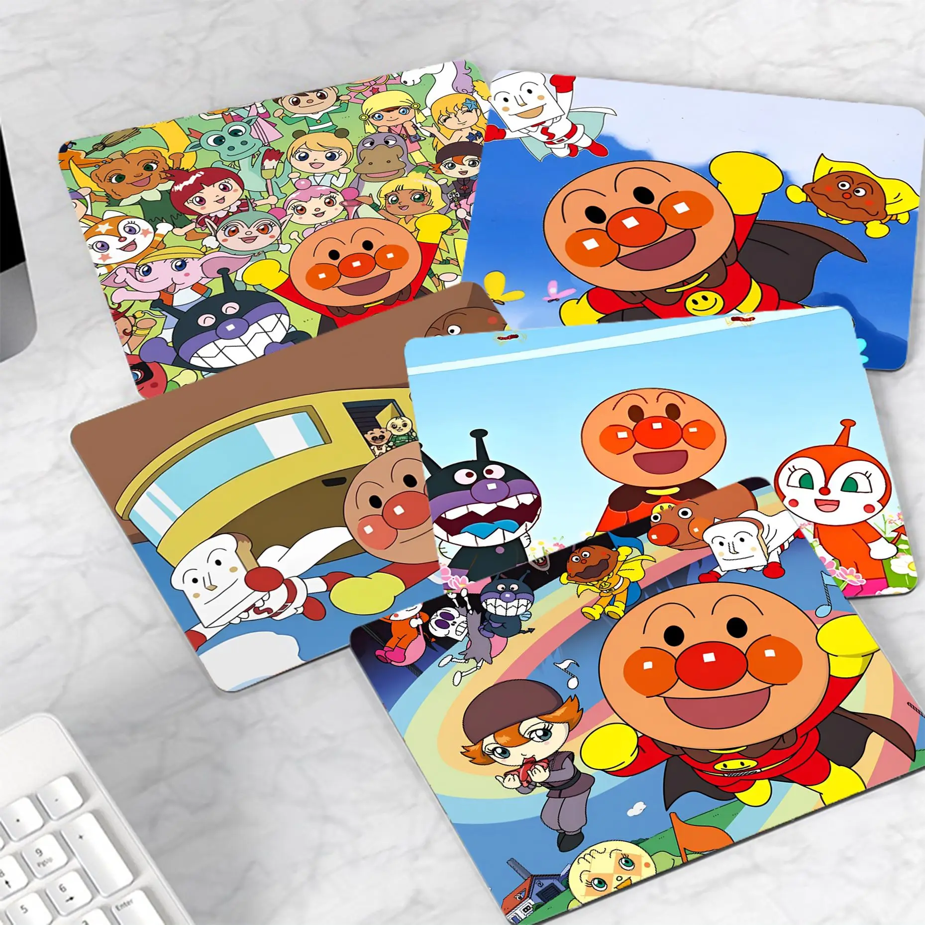 

Cute Anpanman-S Small Table Mat Student Mousepad Computer Keyboard Pad Games Pad Desk Mat Office Desk Accessories