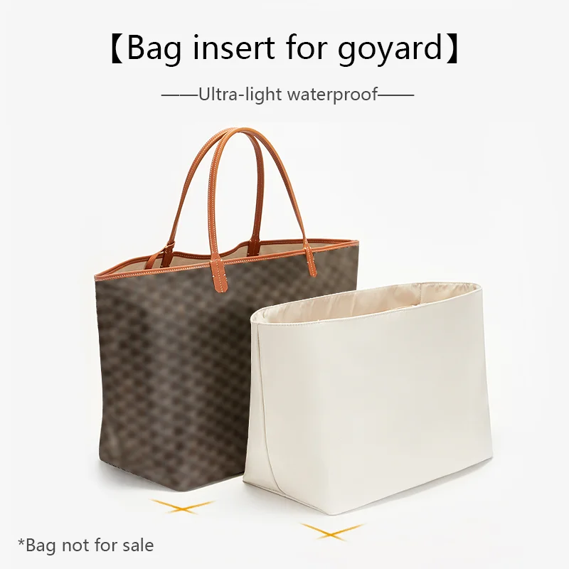 Bag Organizer Insert  For Goyard Tote Bag Lightweight Bag Insert Storage Waterproof Dupont Paper Bag Support Bag Accessories