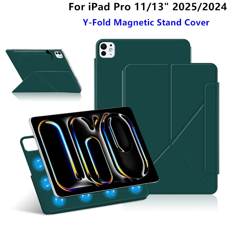 

Чехол для iPad Pro 13 дюймов (M5/M4), магнитный чехол для iPad Pro 11 дюймов 2024/2025, чехол-подставка для планшета, чехол-футляр для iPad Pro M5 M4 11 13
