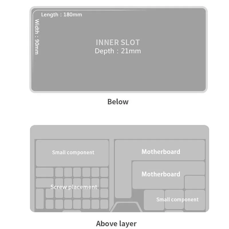 Wrcibo PVC Plastic BOX For Mobile Phone Motherboard IC Chip Parts Organizer Multifunction LCD Touch Screen Component Storage Box