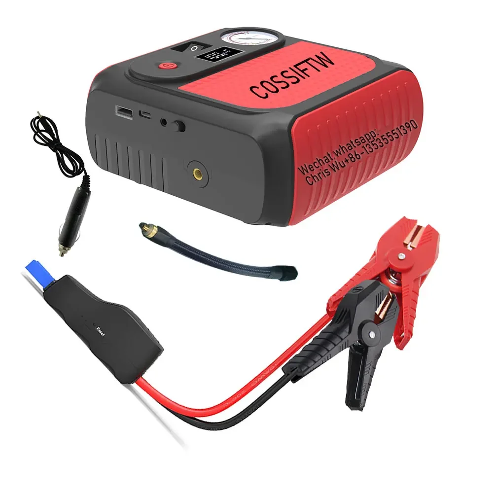 COSSIFTW 1000A Car Jump Starter Air Compressor 16800maAh Up to 6L