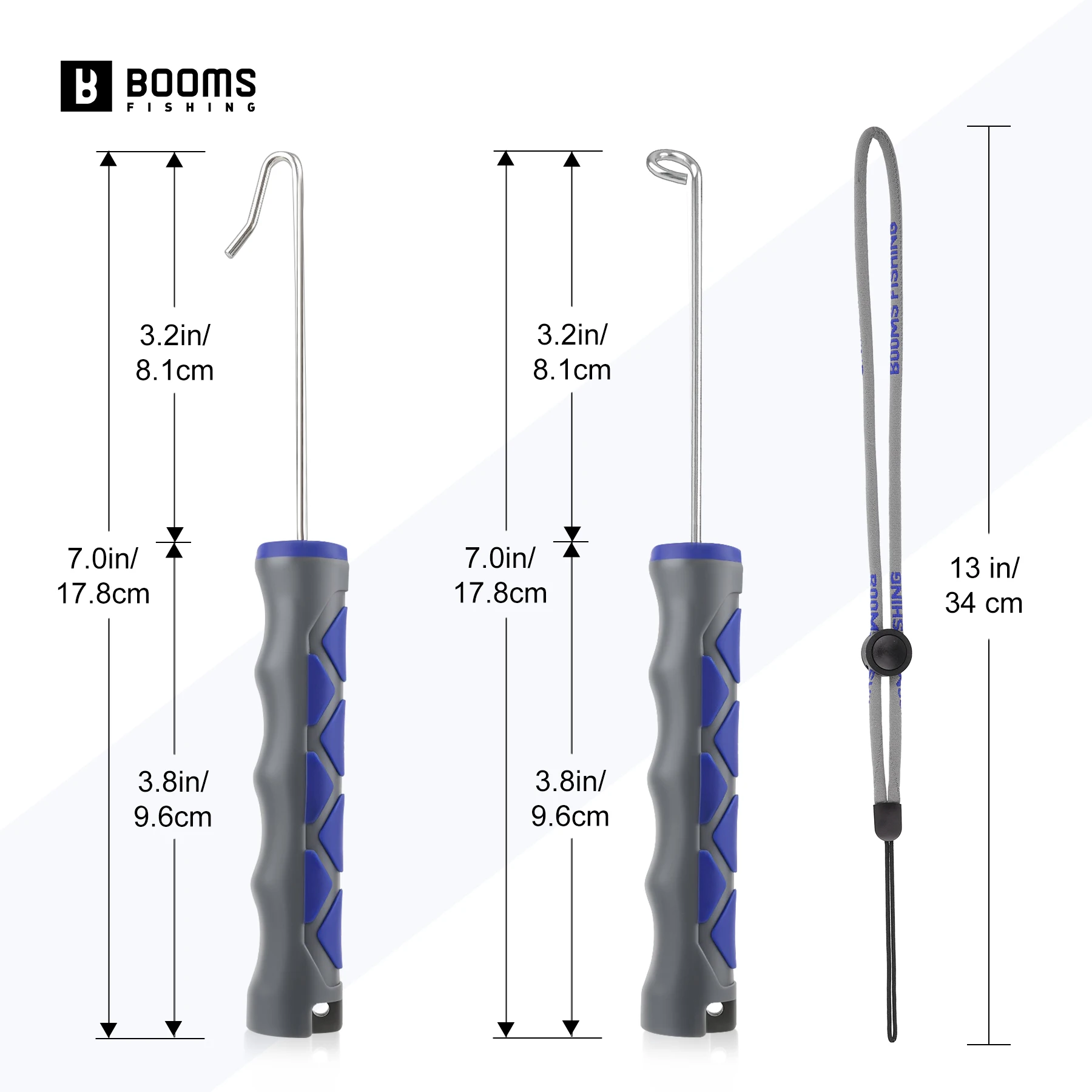 Booms Fishing XW21 Hakenentferner, tragbare Dehooker-Werkzeuge, Salzwasser, 17,8 cm, Angelhaken, schnelles Entfernungsgerät mit Lanyard, Angelwerkzeug – Detail 3