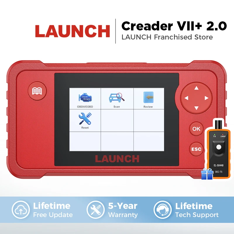 

LAUNCH Creader VII+ 2.0 Car Diagnostic Tool Auto Scanner Engine Transmission ABS SRS Airbag Scan Tools Automotive Scaner