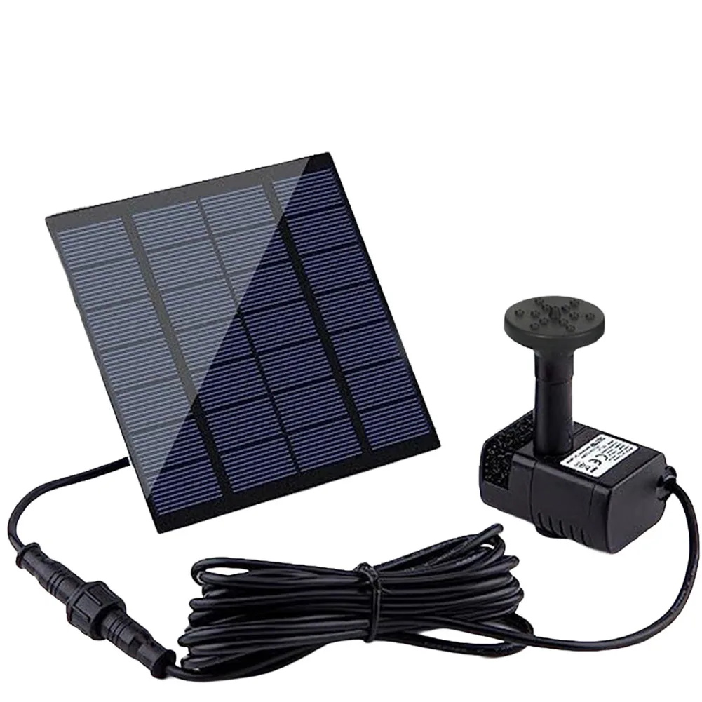 1,4 Вт насос для фонтана на солнечной энергии с 7 насадками DIY фонтан для воды садовый водопад фонтан комплект комплект солнечных панелей для птичьей ванны