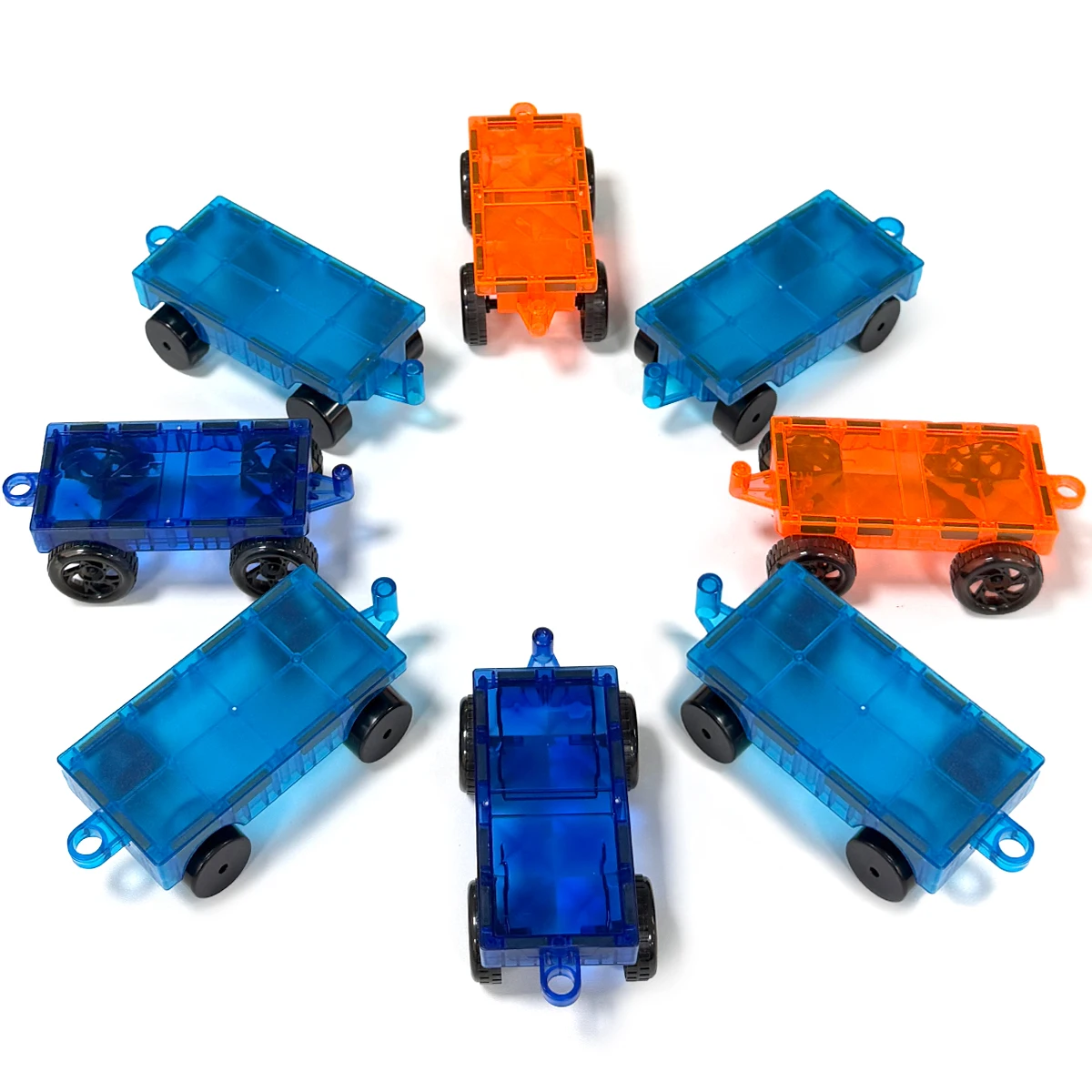 

4/8PCS Magnetic Car STEM Toy Supplement Accessory Pack for Magnetic Blocks Gift promote Child's Brain Development and Creativity