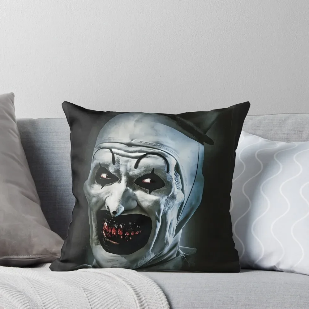 

Terrifier Medium Horror Throw Pillow home decor items anime girl pillow