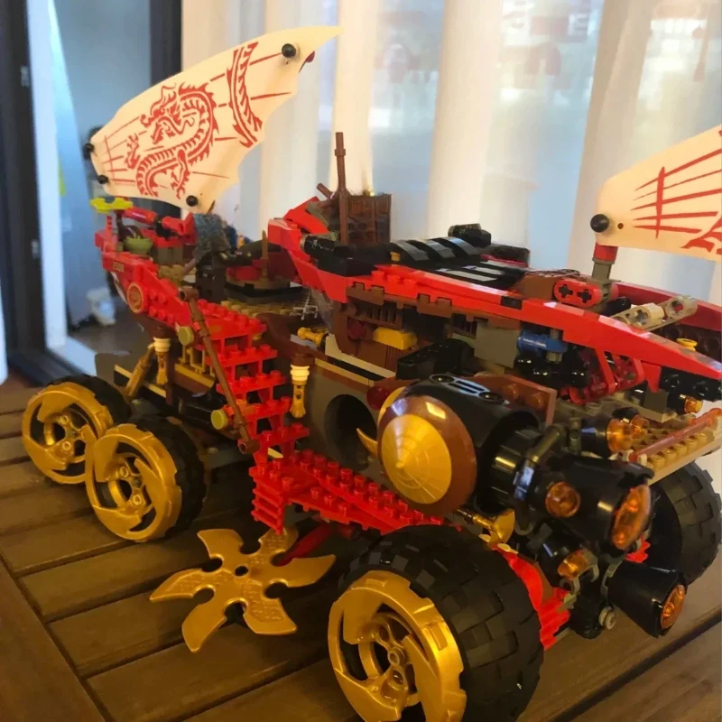 1178 pçs série de filmes ninja 70677 land bounty carro blocos de construção tijolos modelo educação crianças natal presente aniversário brinquedo
