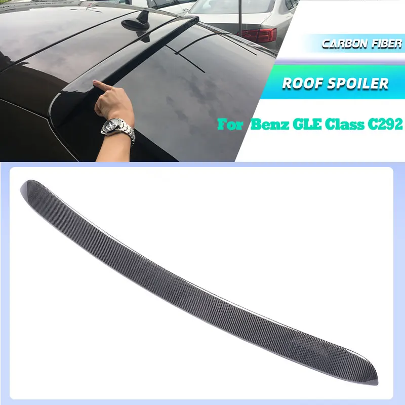 

Полностью карбоновый задний спойлер на крышу для Mercedes-Benz GLE Class C292 GLE63 AMG Sedan 2015-2017, накладка на окно, FRP