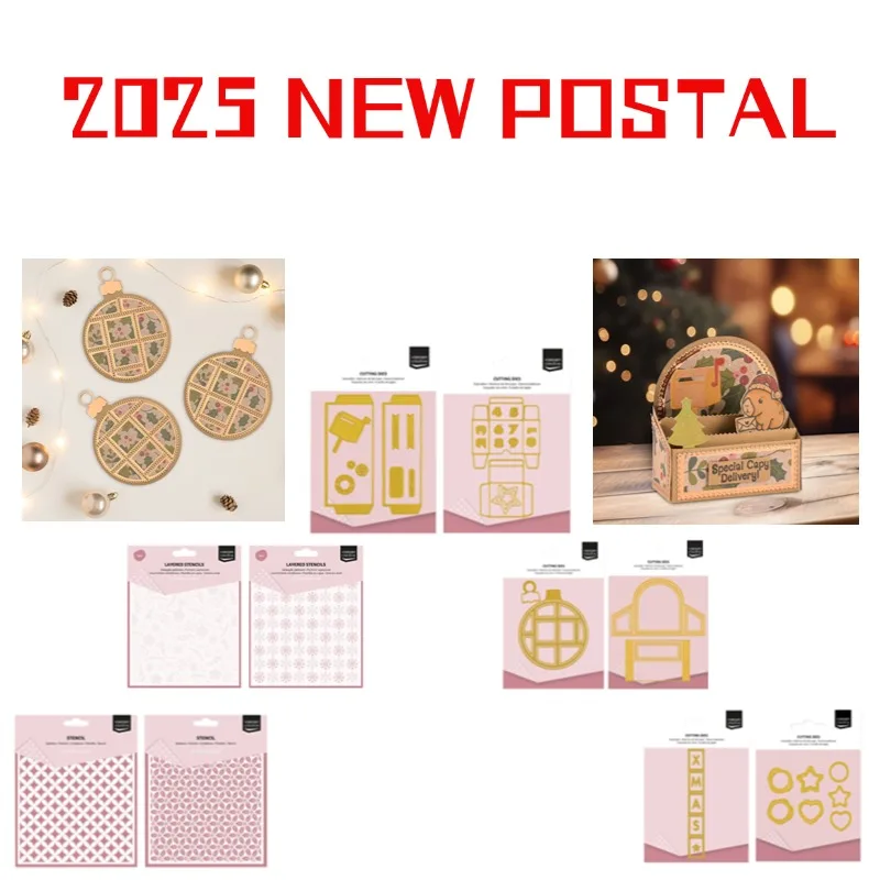 Figura hojas postal adorno cuadrado aventura caja 3D troquelado de corte de Metal plantilla para álbum de fotos papel DIY relieve 2025 nuevo