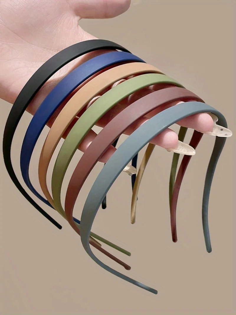 Minimalistisches, mattes Stirnband, U-förmiges Anti-Rutsch-Stirnband, geeignet für Frauen, modisches, vollständig abgestimmtes Haar-Accessoire – Detail 10