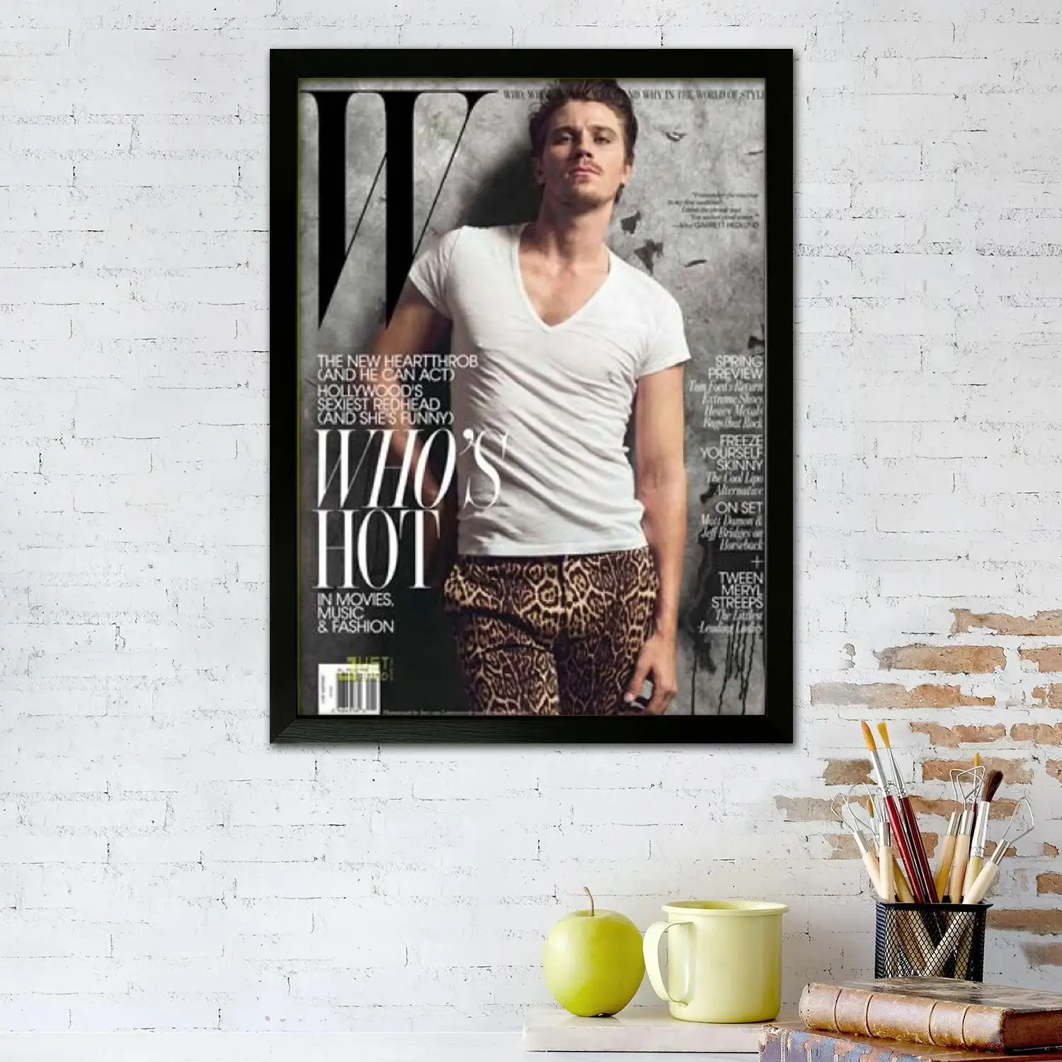 Garrett Hedlund Canvas Art Poster and Wall Art, Picture Print, Modern Family Bedroom Decor, Posters,Decorative painting