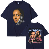 Singer Sade Soldier of Love Tour Concert Graphic Print T-shirt Men Women Hip Hop Vintage Tshirt Casual Oversized T Shirts Male