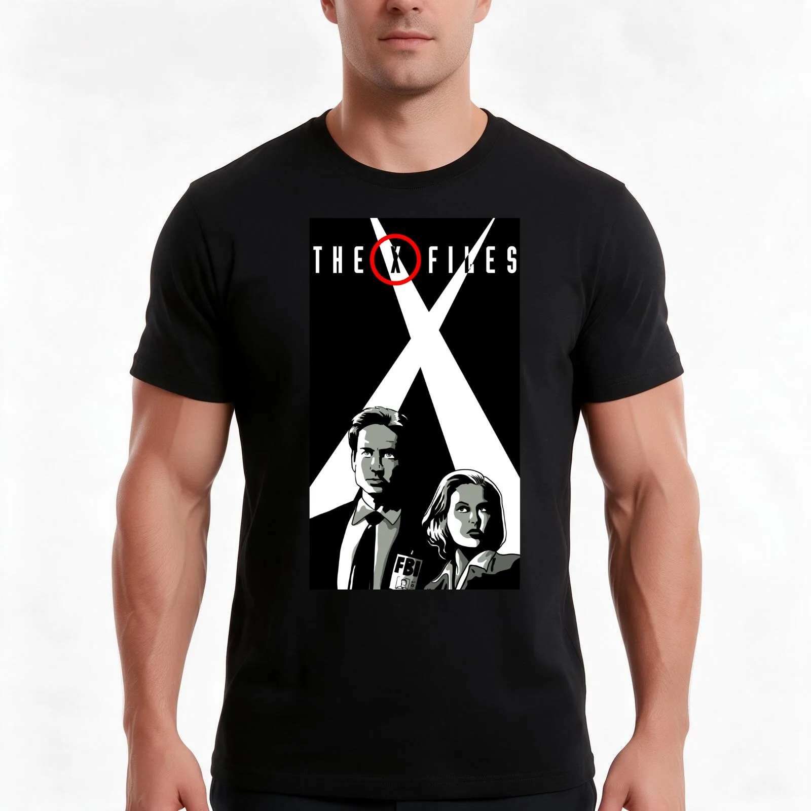 The X Files - Comic Art T-Shirt Summer Casual Cotton Tee Oversized Streetwear Tops Vintage Graphic Print Unisex Men Women