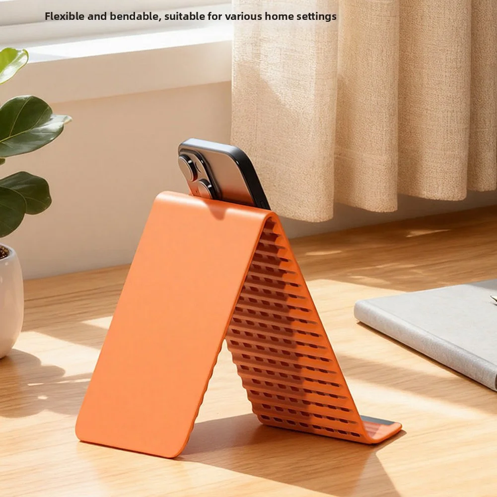 

1Pcs Foldable Phone Stand Portable Adjustable General Holder Flexible Silicone Bracket Desktop Tablet Laptop Stand