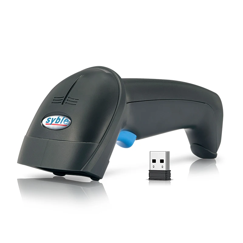 

XB-5055R Syble Супермаркет Переработка цены 1D Ручной считыватель штрих-кода Лазерный беспроводной сканер штрих-кода