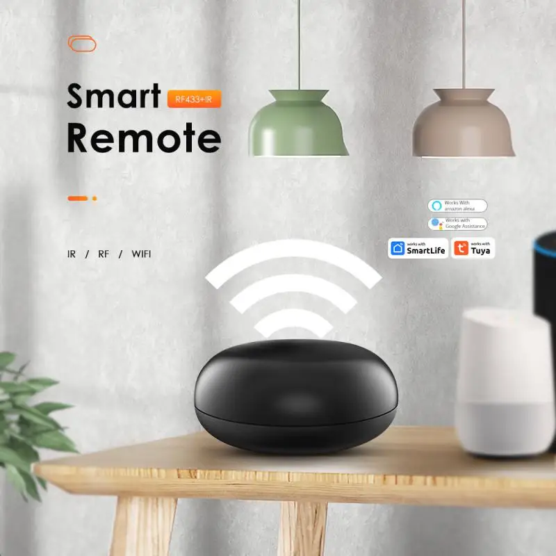 1~5PCS Tuya Universal WiFi IR RF Bluetooth Smart Home Appliances Remote Controller Smart Life Voice Control TV