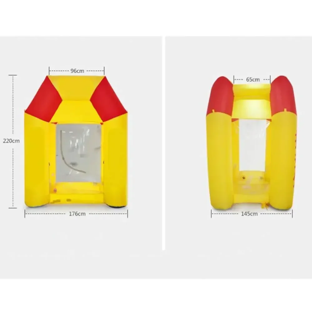 Imagem -02 - Cabine Inflável do Cubo do Dinheiro Máquina de Agarrar do Dinheiro Nenhuns Ventiladores de ar para a Propaganda do Evento Comercial 7.2ft
