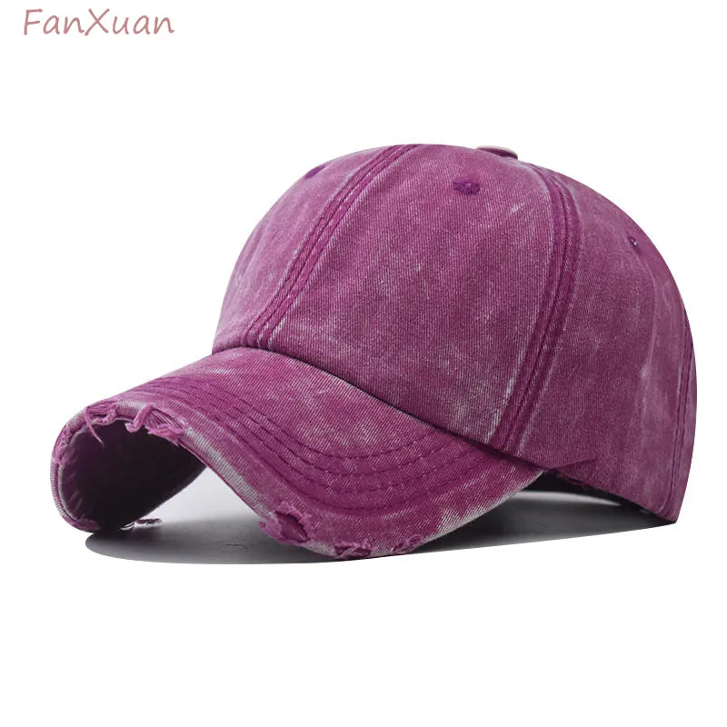 denim baseball cap for men women high quality cotton faded vintage caps unisex